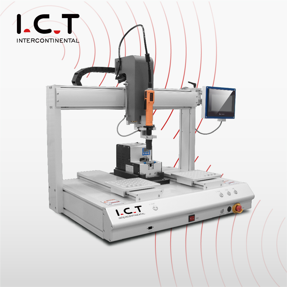 I.C.T-SCR540 |Unità robotizzata con vite di fissaggio in linea per fissaggio automatico da tavolo 