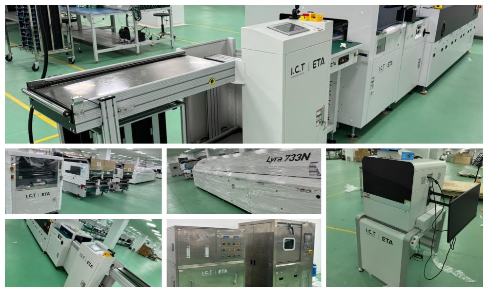 I.C.T Consegna con successo la linea SMT in India.jpg
