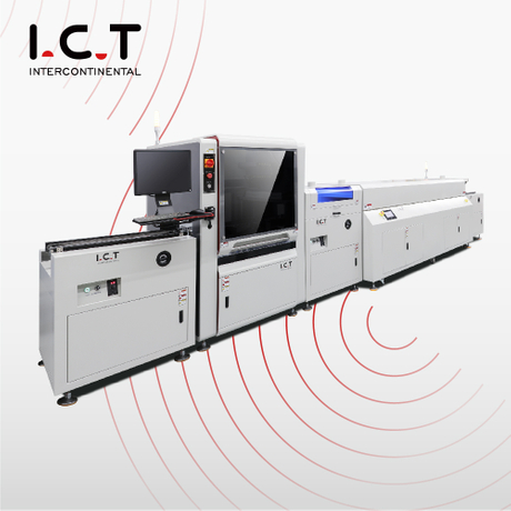 I.C.T |PCBA Macchina per linea di verniciatura automatica SMT Linea di verniciatura UV selettiva ETA