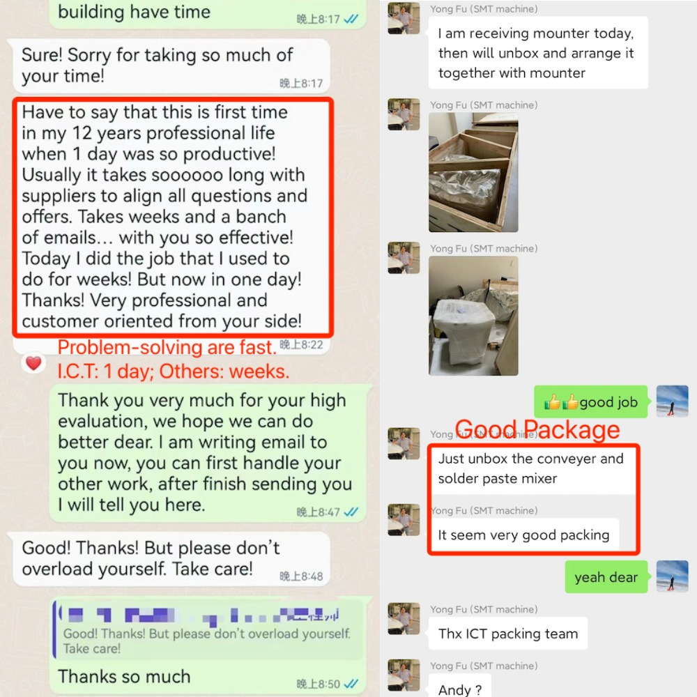 I.C.T | SMT linea standard automatica PCB macchina per la stampa di paste saldanti