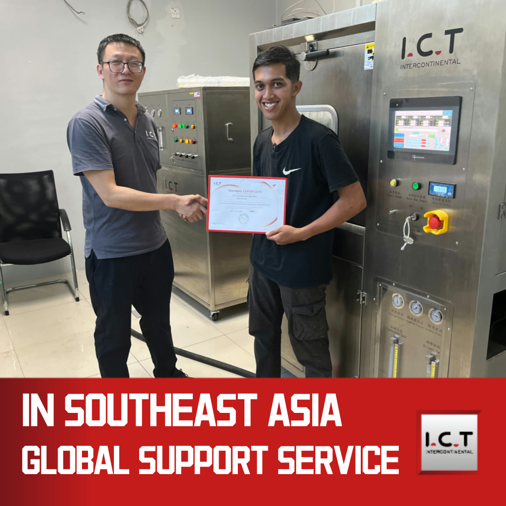 I.C.T Pneumatico stampino PCBA Macchina per la pulizia Elettronica PCB Aspirapolvere automatico