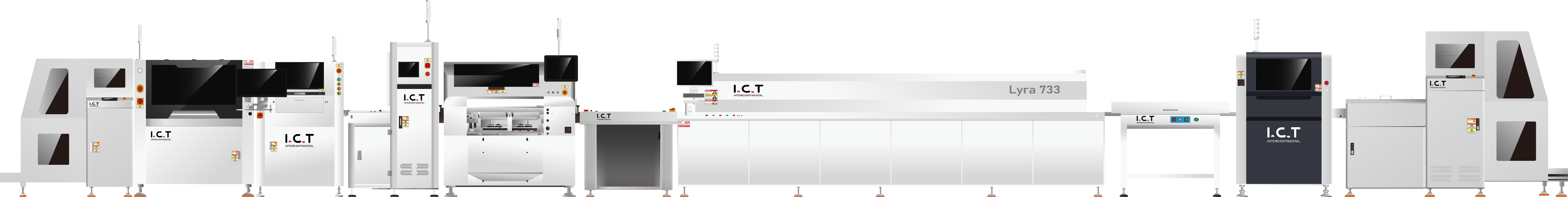 I.C.T SMT Linea+AOI +SPI