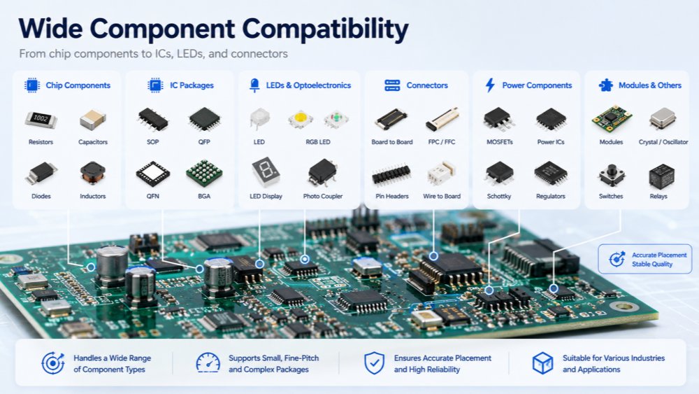 Ampia compatibilit&agrave; dei componenti