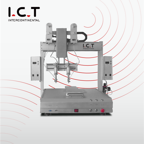 I.C.T-SR530 | Stazione robotizzata di saldatura laser automatica xyz da tavolo per modulo fotovoltaico